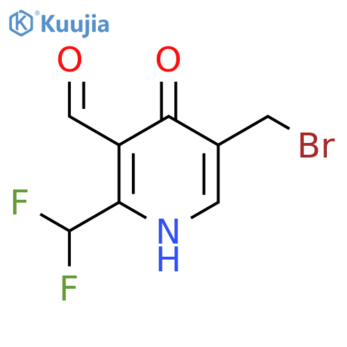 5-(Bromomethyl)-2-(difluoromethyl)-4-hydroxypyridine-3-carboxaldehyde structure