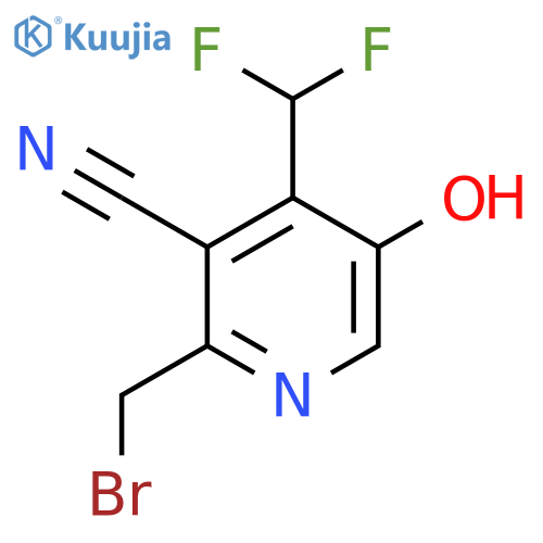 2-(Bromomethyl)-3-cyano-4-(difluoromethyl)-5-hydroxypyridine structure