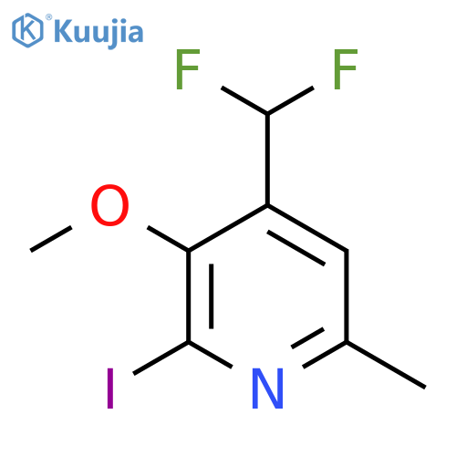 4-(Difluoromethyl)-2-iodo-3-methoxy-6-methylpyridine structure