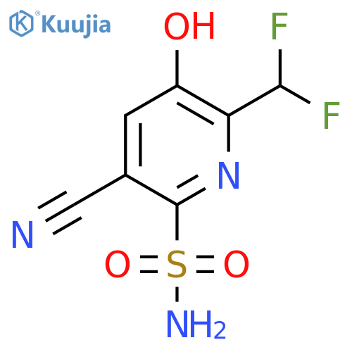 5-Cyano-2-(difluoromethyl)-3-hydroxypyridine-6-sulfonamide structure