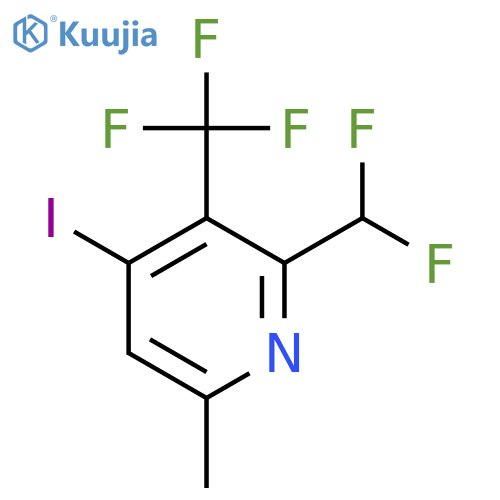 2-(Difluoromethyl)-4-iodo-6-methyl-3-(trifluoromethyl)pyridine structure