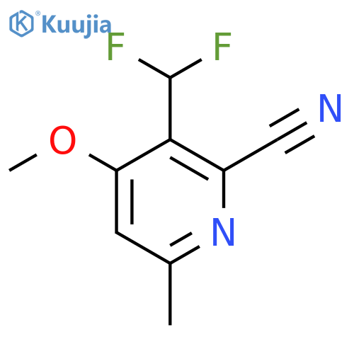2-Cyano-3-(difluoromethyl)-4-methoxy-6-methylpyridine structure