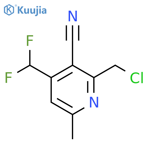 2-(Chloromethyl)-3-cyano-4-(difluoromethyl)-6-methylpyridine structure