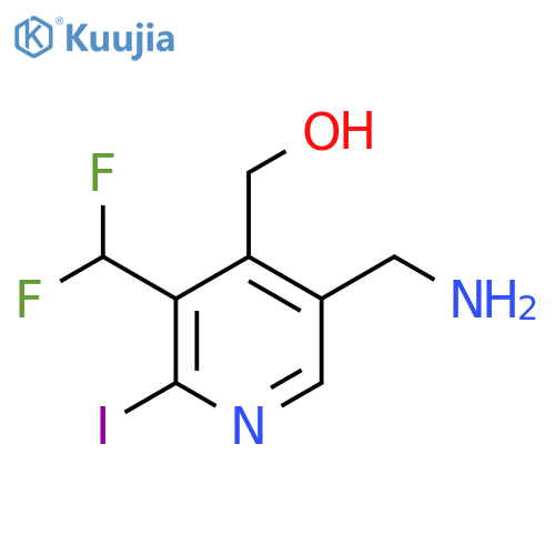 5-(Aminomethyl)-3-(difluoromethyl)-2-iodopyridine-4-methanol structure