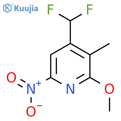 4-(Difluoromethyl)-2-methoxy-3-methyl-6-nitropyridine structure