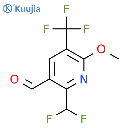 2-(Difluoromethyl)-6-methoxy-5-(trifluoromethyl)pyridine-3-carboxaldehyde structure