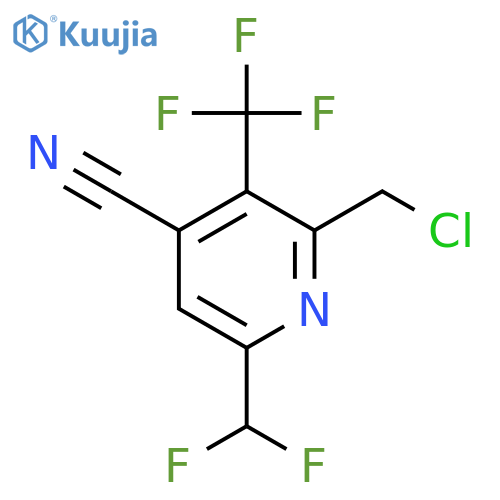 2-(Chloromethyl)-4-cyano-6-(difluoromethyl)-3-(trifluoromethyl)pyridine structure