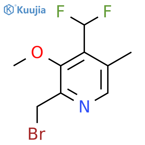 2-(Bromomethyl)-4-(difluoromethyl)-3-methoxy-5-methylpyridine structure