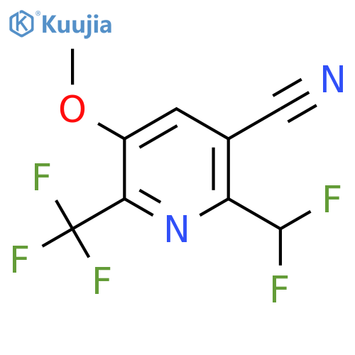 3-Cyano-2-(difluoromethyl)-5-methoxy-6-(trifluoromethyl)pyridine structure