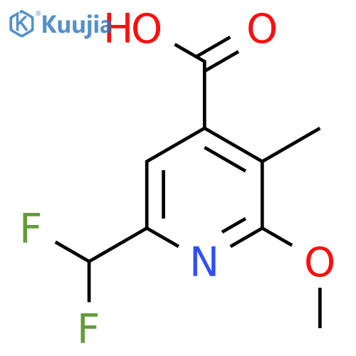 6-(Difluoromethyl)-2-methoxy-3-methylpyridine-4-carboxylic acid structure