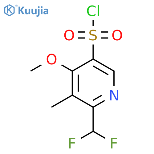 2-(Difluoromethyl)-4-methoxy-3-methylpyridine-5-sulfonyl chloride structure