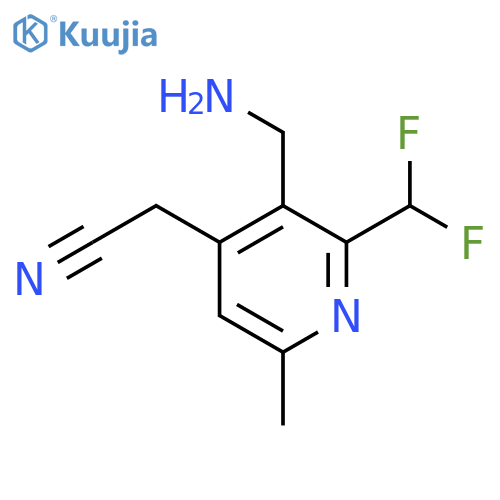 3-(Aminomethyl)-2-(difluoromethyl)-6-methylpyridine-4-acetonitrile structure