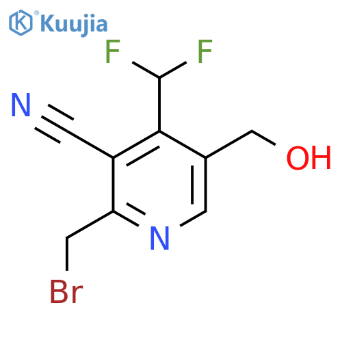 2-(Bromomethyl)-3-cyano-4-(difluoromethyl)pyridine-5-methanol structure