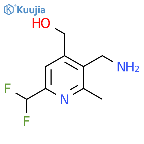3-(Aminomethyl)-6-(difluoromethyl)-2-methylpyridine-4-methanol structure