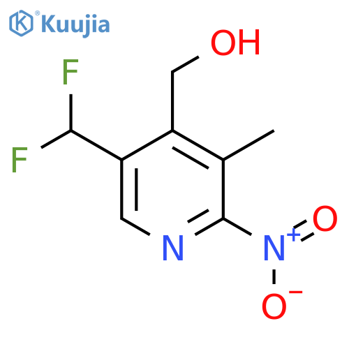 5-(Difluoromethyl)-3-methyl-2-nitropyridine-4-methanol structure