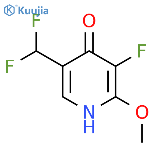 5-(Difluoromethyl)-3-fluoro-4-hydroxy-2-methoxypyridine structure