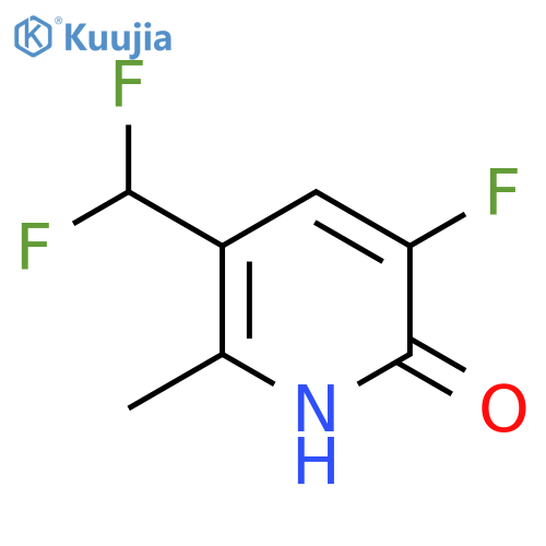 3-(Difluoromethyl)-5-fluoro-6-hydroxy-2-methylpyridine structure