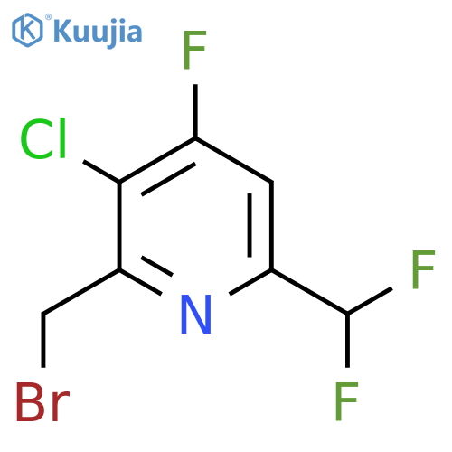 2-(Bromomethyl)-3-chloro-6-(difluoromethyl)-4-fluoropyridine structure