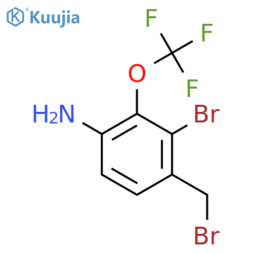 4-Amino-2-bromo-3-(trifluoromethoxy)benzyl bromide structure
