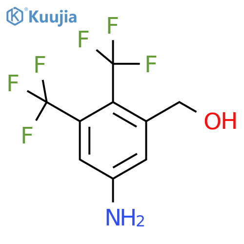 5-Amino-2,3-bis(trifluoromethyl)benzyl alcohol structure