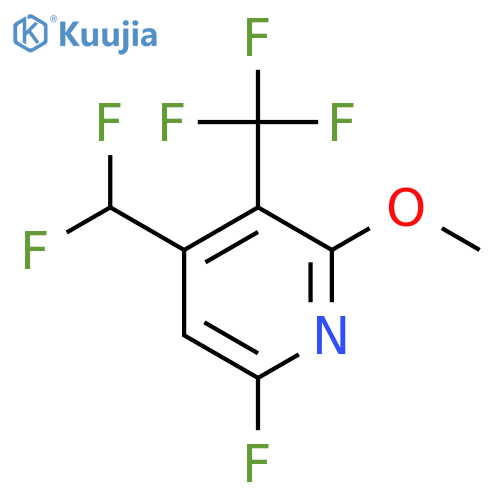 4-(Difluoromethyl)-6-fluoro-2-methoxy-3-(trifluoromethyl)pyridine structure