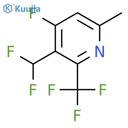 3-(Difluoromethyl)-4-fluoro-6-methyl-2-(trifluoromethyl)pyridine structure