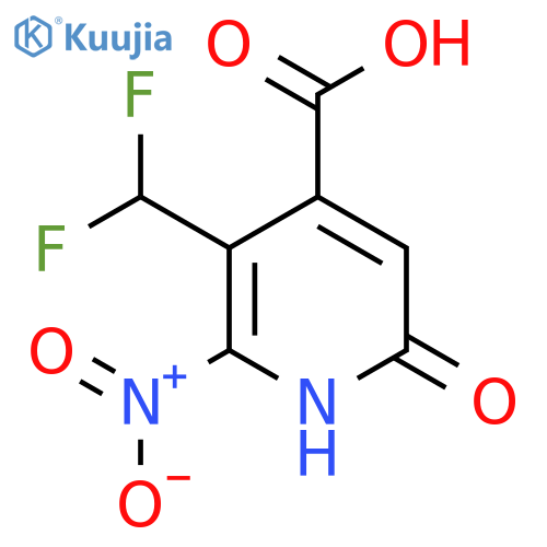 3-(Difluoromethyl)-6-hydroxy-2-nitropyridine-4-carboxylic acid structure