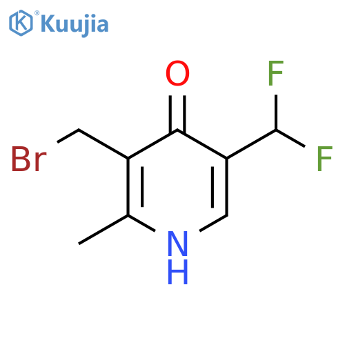 3-(Bromomethyl)-5-(difluoromethyl)-4-hydroxy-2-methylpyridine structure