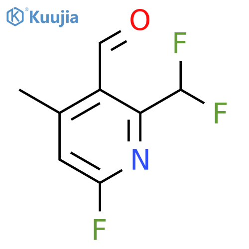 2-(Difluoromethyl)-6-fluoro-4-methylpyridine-3-carboxaldehyde structure