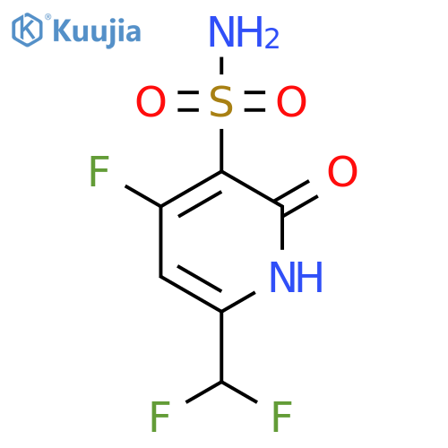 6-(Difluoromethyl)-4-fluoro-2-hydroxypyridine-3-sulfonamide structure