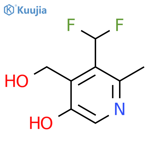 3-(Difluoromethyl)-5-hydroxy-2-methylpyridine-4-methanol structure
