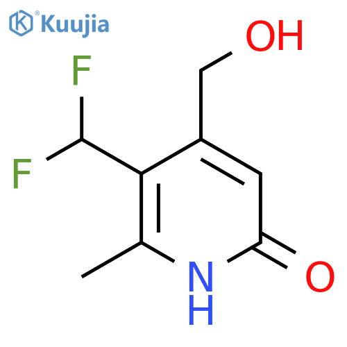 3-(Difluoromethyl)-6-hydroxy-2-methylpyridine-4-methanol structure
