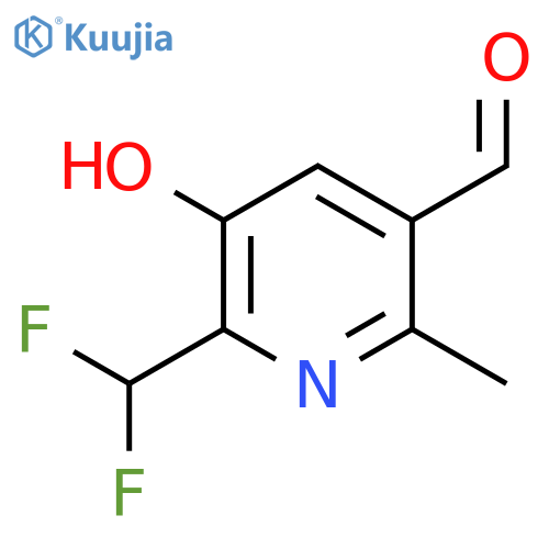 2-(Difluoromethyl)-3-hydroxy-6-methylpyridine-5-carboxaldehyde structure