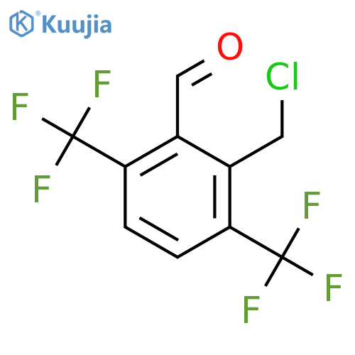 3,6-Bis(trifluoromethyl)-2-formylbenzyl chloride structure