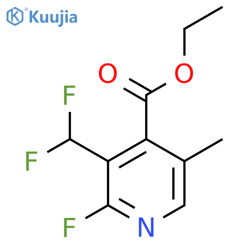 Ethyl 3-(difluoromethyl)-2-fluoro-5-methylpyridine-4-carboxylate structure