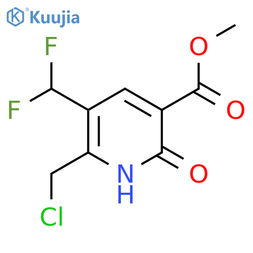 Methyl 2-(chloromethyl)-3-(difluoromethyl)-6-hydroxypyridine-5-carboxylate structure