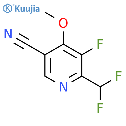 5-Cyano-2-(difluoromethyl)-3-fluoro-4-methoxypyridine structure