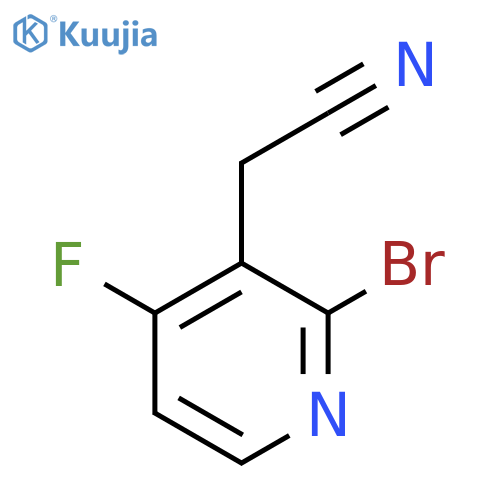 2-Bromo-4-fluoropyridine-3-acetonitrile structure