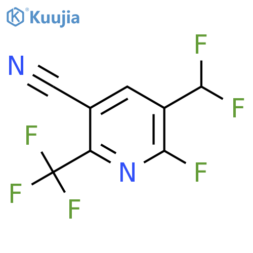 3-Cyano-5-(difluoromethyl)-6-fluoro-2-(trifluoromethyl)pyridine structure