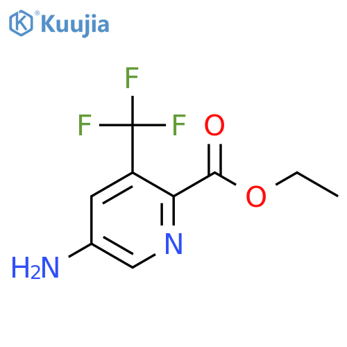 Ethyl 5-amino-3-(trifluoromethyl)picolinate structure