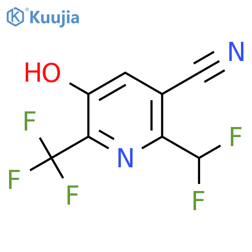3-Cyano-2-(difluoromethyl)-5-hydroxy-6-(trifluoromethyl)pyridine structure