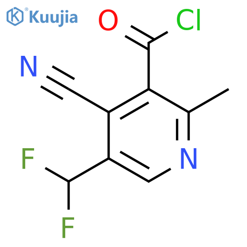 4-Cyano-5-(difluoromethyl)-2-methylpyridine-3-carbonyl chloride structure