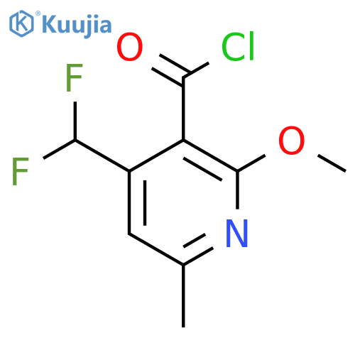 4-(Difluoromethyl)-2-methoxy-6-methylpyridine-3-carbonyl chloride structure
