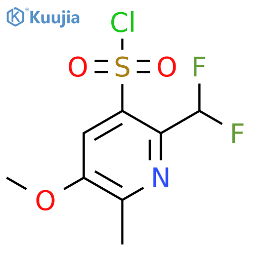2-(Difluoromethyl)-5-methoxy-6-methylpyridine-3-sulfonyl chloride structure