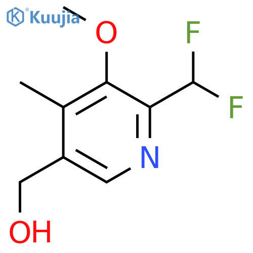2-(Difluoromethyl)-3-methoxy-4-methylpyridine-5-methanol structure
