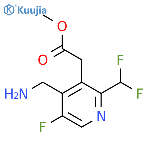 Methyl 4-(aminomethyl)-2-(difluoromethyl)-5-fluoropyridine-3-acetate structure