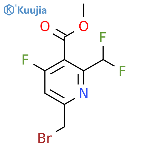 Methyl 6-(bromomethyl)-2-(difluoromethyl)-4-fluoropyridine-3-carboxylate structure
