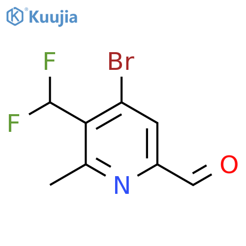 4-Bromo-3-(difluoromethyl)-2-methylpyridine-6-carboxaldehyde structure