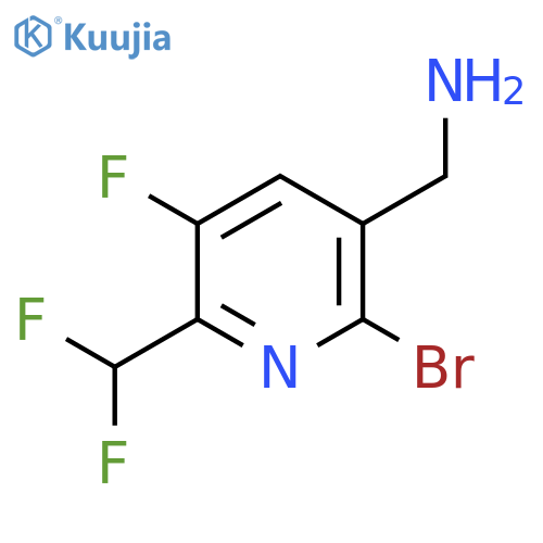 3-(Aminomethyl)-2-bromo-6-(difluoromethyl)-5-fluoropyridine structure