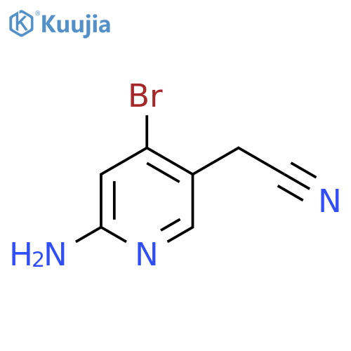 2-Amino-4-bromopyridine-5-acetonitrile structure